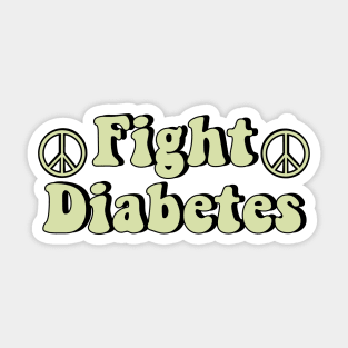 Fight Diabetes Lime Sticker